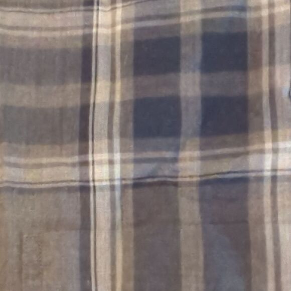 Brooks Brothers men’s checkered shirt | gray & navy button-down classic fit - Picture 3 of 3